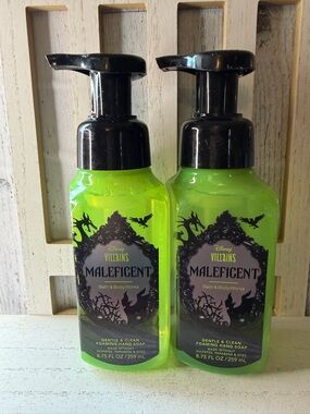 Bath & Body Works X2  Disney Villains Maleficent Gentle Foaming Hand Soap 8.75oz